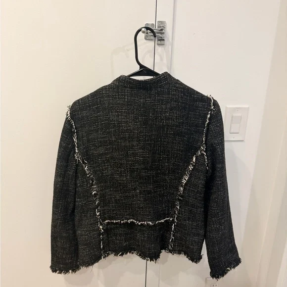 Ann Taylor Women's Black Tweed Jacket Size M - Picture 8 of 13